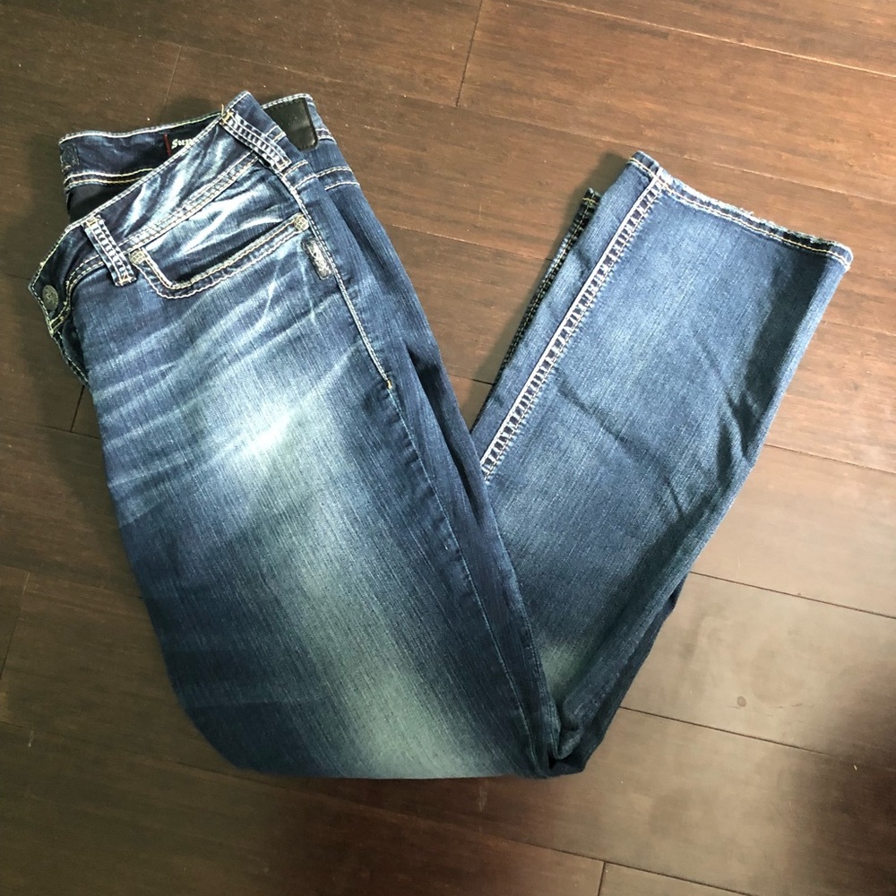 Silver Suki Jeans